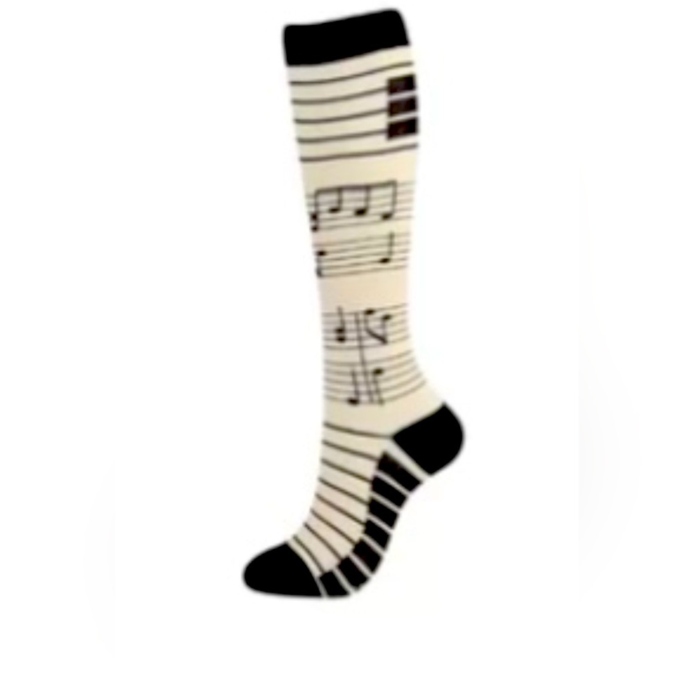 Fall, Winter Compression socks stockings medical  stylish funky retro Music